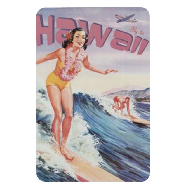 Imán Vintage Hawaii, EEUU - (Vertical)