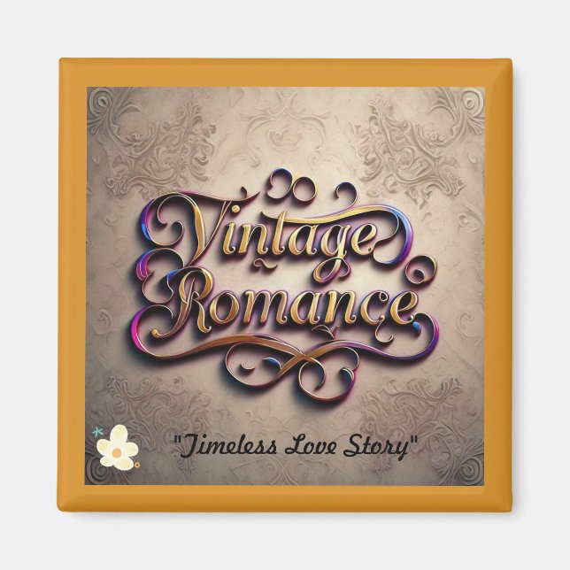 Imán "Vintage Heartbeats Entwitts" (Frente)