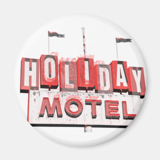 Imán Vintage Hollywood Motel Rótulo