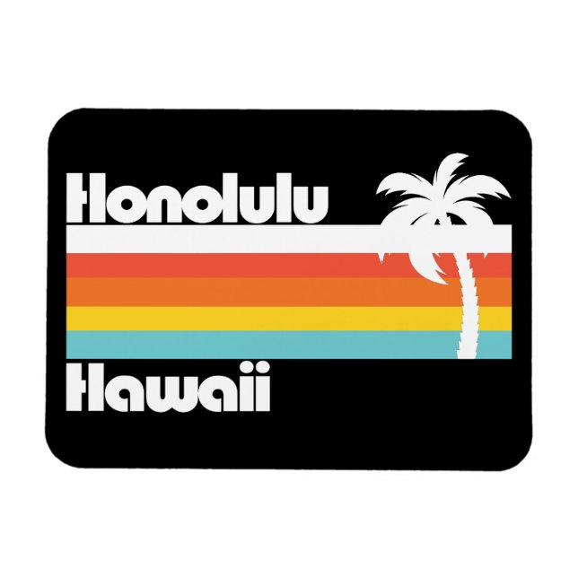 Imán Vintage Honolulu Hawaii (Horizontal)