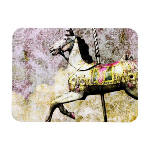 Imán Vintage Horse Merry-Go-Round Magnet