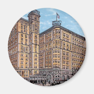 Imán Vintage Hotel Seneca Magnet