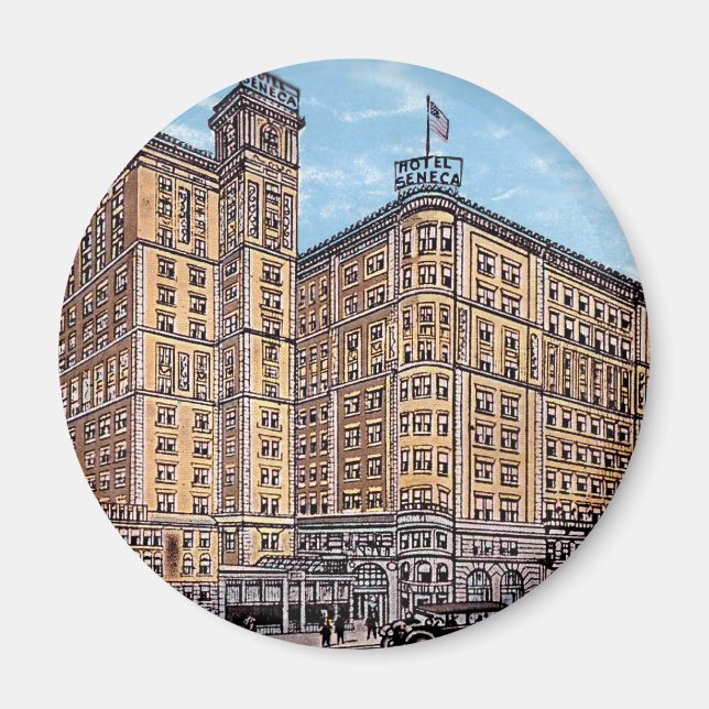 Imán Vintage Hotel Seneca Magnet (Frente)