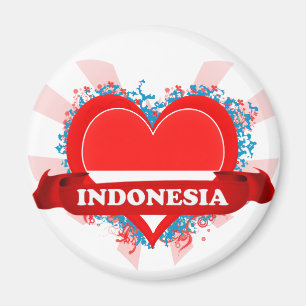 Imán Vintage I Love Indonesia