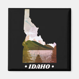 Imán Vintage Idaho State Magnet