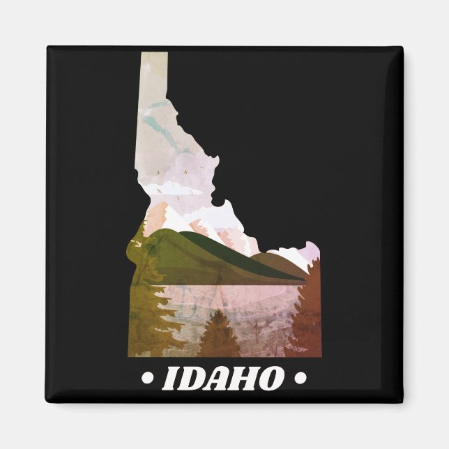 Imán Vintage Idaho State Magnet (Frente)