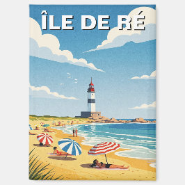 Imán Vintage Île de Ré Francia Viajes