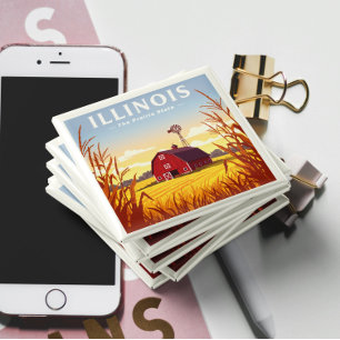 Imán Vintage Illinois