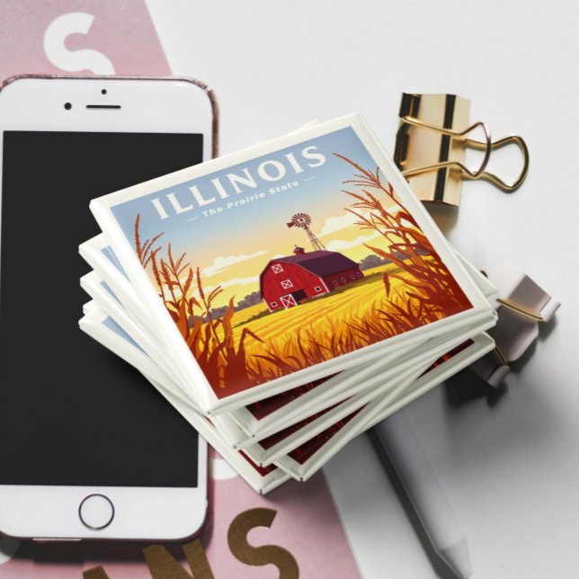 Imán Vintage Illinois (Subido por el creador)
