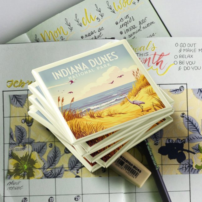 Imán Vintage Indiana Dunes National Park  (Subido por el creador)