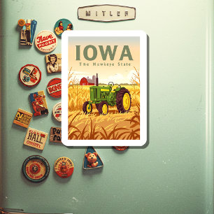 Imán Vintage Iowa