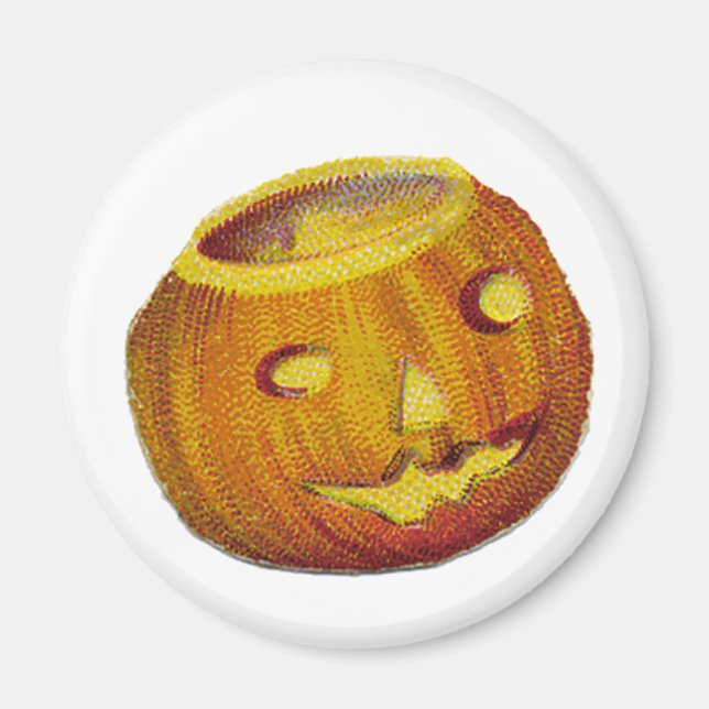 Imán Vintage Jack O Lantern (Frente)