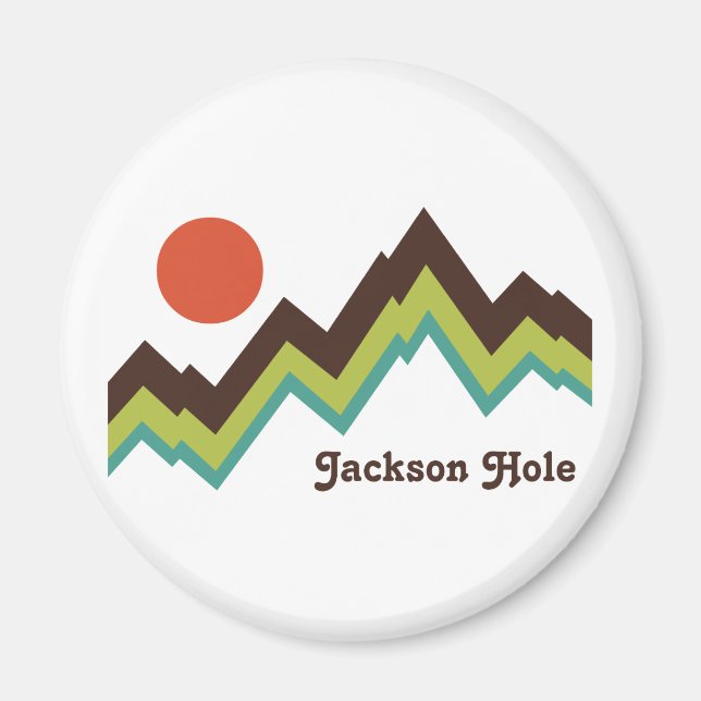 Imán Vintage Jackson Hole (Frente)
