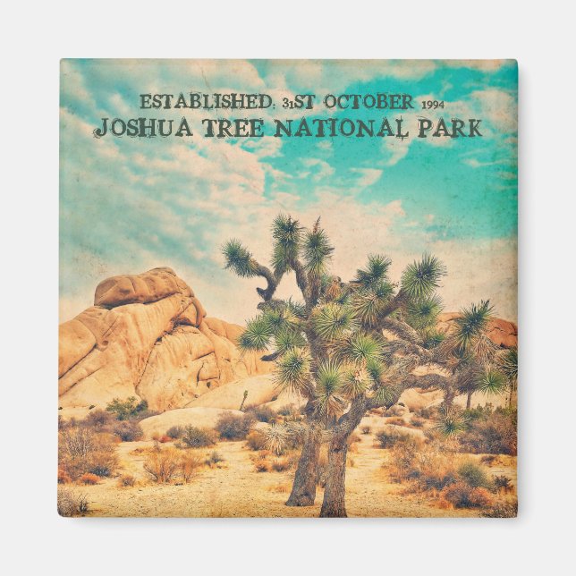 Imán Vintage Joshua Tree Fridge Magnet (Frente)