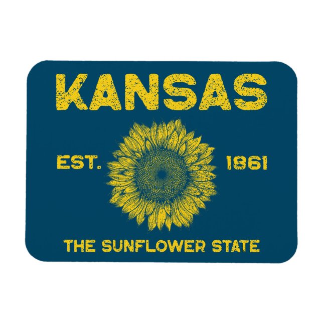 Imán Vintage Kansas (Horizontal)