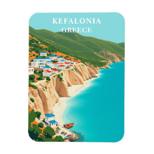 Imán Vintage Kefalonia Grecia Viaje a isla jónica