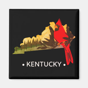 Imán Vintage Kentucky State Magnet