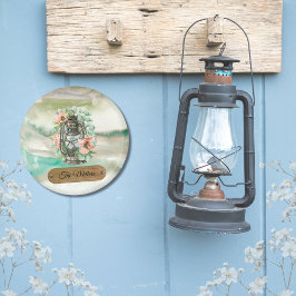 Imán Vintage Kerosene Lantern Rustic Cottage Style
