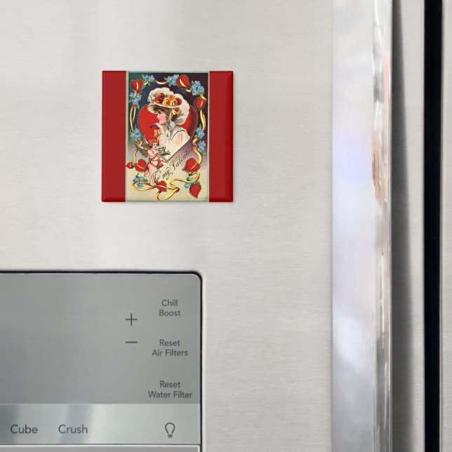 Imán Vintage Lady My Valentine Magnet (In situ (nevera))