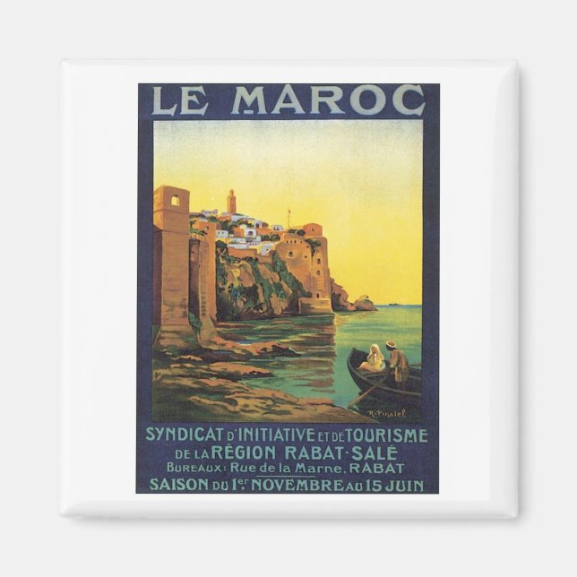 Imán Vintage Le Maroc Marruecos (Frente)