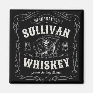 Imán Vintage Liquor AÑADIR NOMBRE Old Grim Reaper Whkey