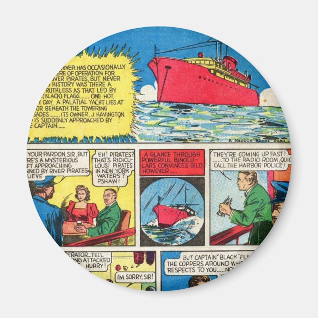 Imán Vintage los malvados del super héroe del cómic de (Frente)