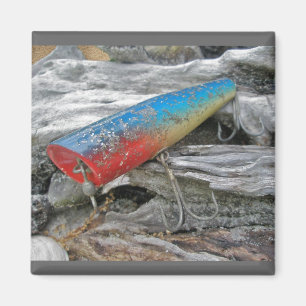 Imán Vintage Lure Blue Streak Tackle Co Waltham MAMÁES