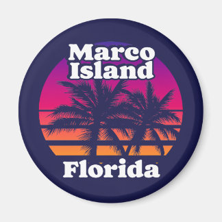 Imán Vintage Marco Island Beach Florida