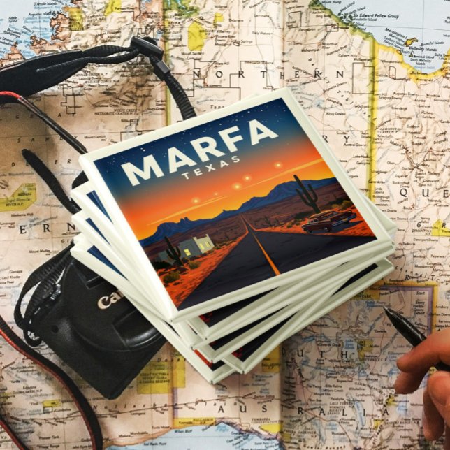 Imán Vintage Marfa Texas (Subido por el creador)