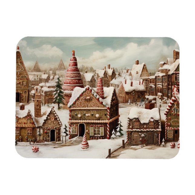 Imán Vintage Merry Christmas (Horizontal)
