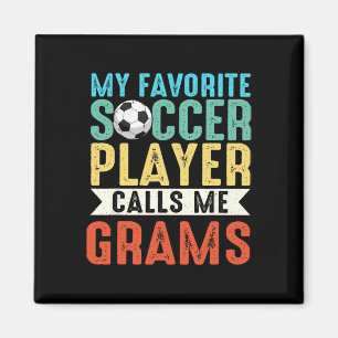 Imán Vintage Mi Jugador de Fútbol Favorito Me Llama Yay