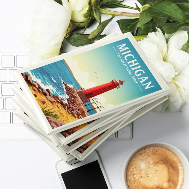 Imán Vintage Michigan (Subido por el creador)