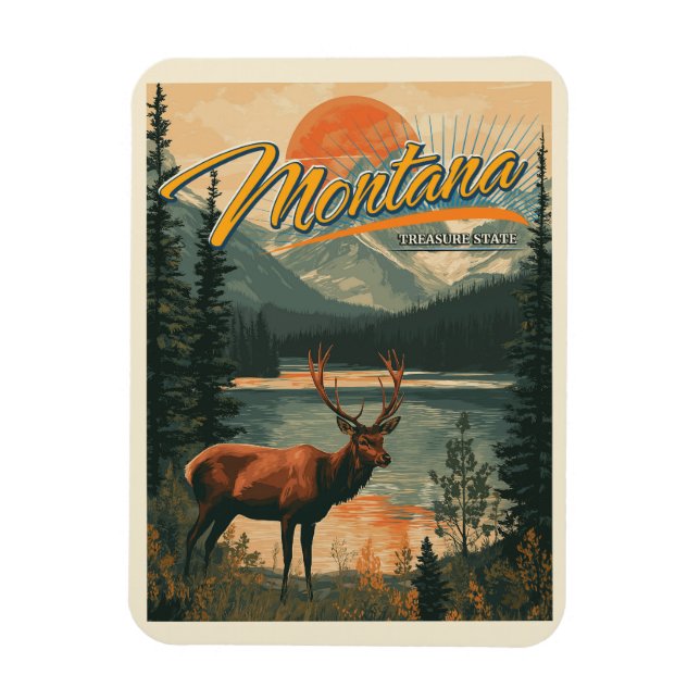 Imán Vintage Montana (Vertical)