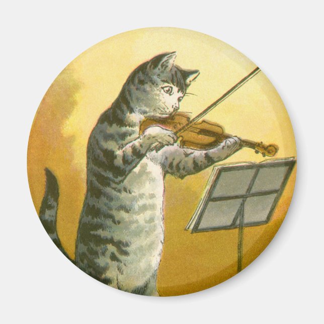 Imán Vintage Mother Goose Nursery Rhyme Hey Diddle (Frente)