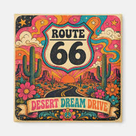 Imán Vintage Mother Road Sesenta Hippie Carretera