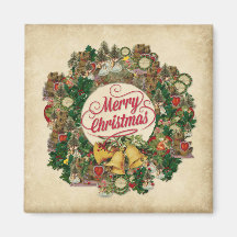 Vintage Navidad Wreath (Feliz Navidad)