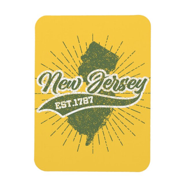 Imán Vintage New Jersey (Vertical)
