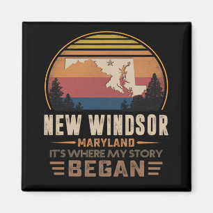 Imán Vintage New Windsor Maryland Hogar Mi Historia Com