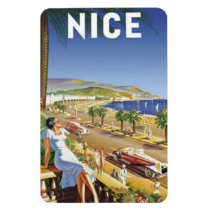 Imán Vintage Niza, Francia -