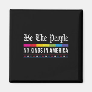 Imán Vintage No Kings In America We The People Patrioti