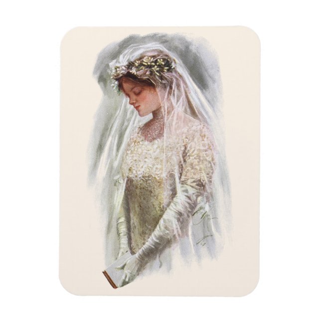 Imán Vintage novia victoriana con Harrison Fisher (Vertical)