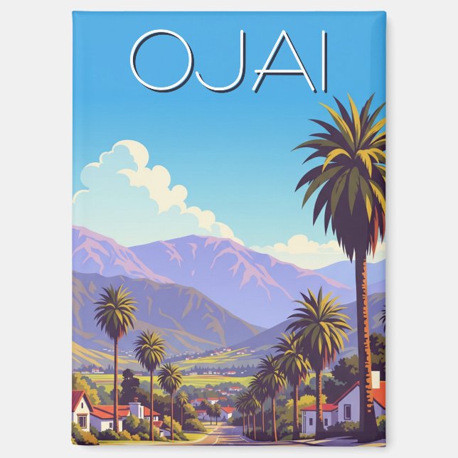Imán Vintage Ojai California (Anverso)