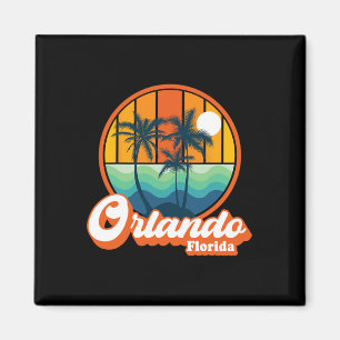 Imán Vintage Orlando Florida Summer Vacation Beach Souv
