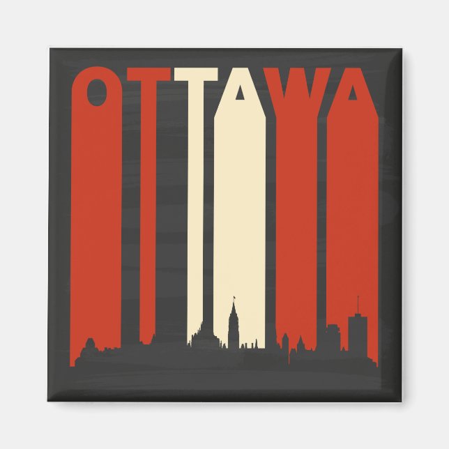 Imán Vintage Ottawa (Frente)