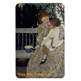 Imán VINTAGE Painting Mother's Day ~ 