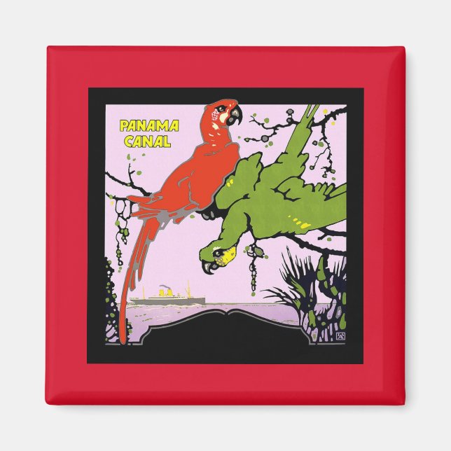 Imán Vintage Panamá Canal Magnet (Frente)