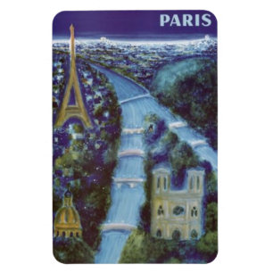 Imán Vintage París, Francia -