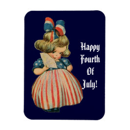 Imán Vintage Patriotic Cutie