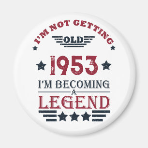 Imán Vintage personalizado de 70 años