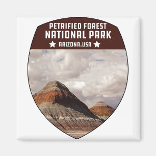 Imán Vintage Petrified Forest Parque Nacional Arizona